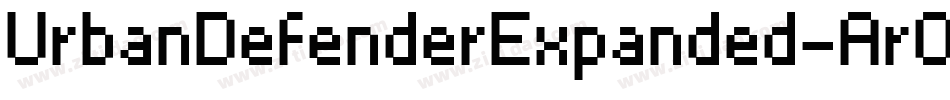 UrbanDefenderExpanded-Ar0A字体转换