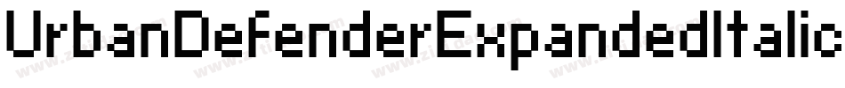 UrbanDefenderExpandedItalic-qPK5字体转换