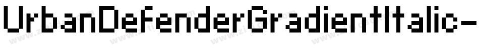 UrbanDefenderGradientItalic-JPnM字体转换