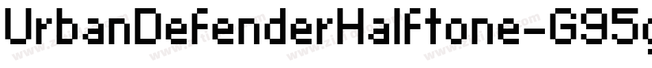 UrbanDefenderHalftone-G95g字体转换