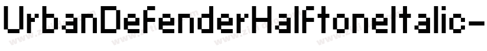 UrbanDefenderHalftoneItalic-jKD0字体转换