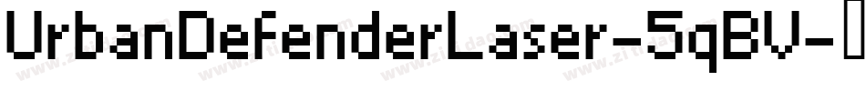UrbanDefenderLaser-5qBV字体转换