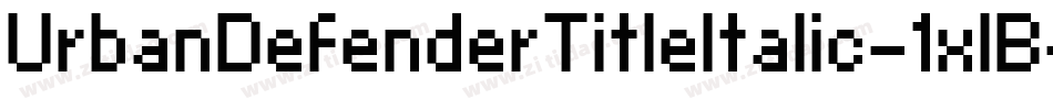 UrbanDefenderTitleItalic-1xlB字体转换