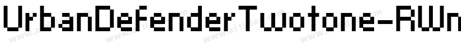 UrbanDefenderTwotone-RWn6字体转换