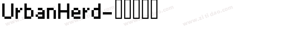 UrbanHerd字体转换