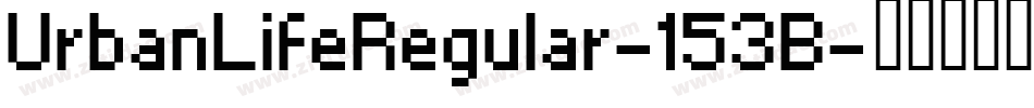 UrbanLifeRegular-153B字体转换