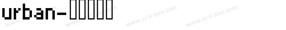 urban字体转换