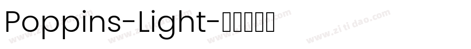Poppins-Light字体转换