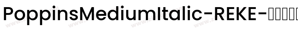 PoppinsMediumItalic-REKE字体转换