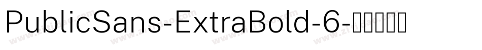 PublicSans-ExtraBold-6字体转换