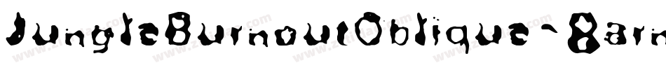 JungleBurnoutOblique-8arn字体转换