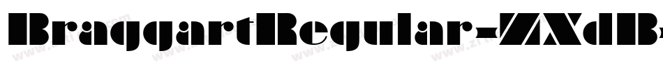 BraggartRegular-ZXdB字体转换