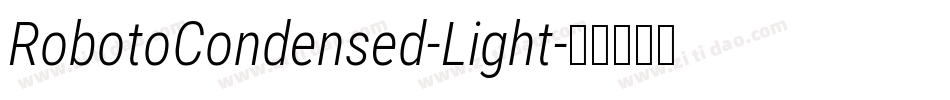 RobotoCondensed-Light字体转换