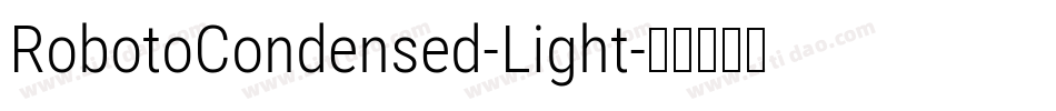 RobotoCondensed-Light字体转换