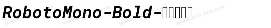 RobotoMono-Bold字体转换