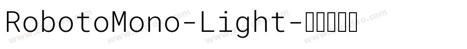 RobotoMono-Light字体转换
