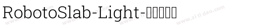 RobotoSlab-Light字体转换