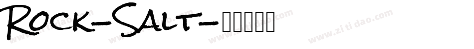 Rock-Salt字体转换