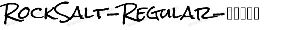 RockSalt-Regular字体转换