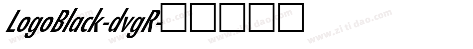 LogoBlack-dvgR字体转换