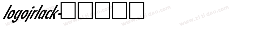 logojrlack字体转换