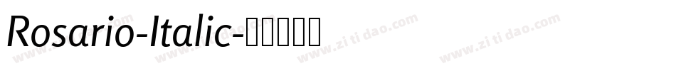 Rosario-Italic字体转换