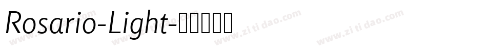 Rosario-Light字体转换