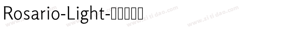 Rosario-Light字体转换