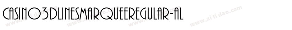 Casino3DLinesMarqueeRegular-ALPeM字体转换