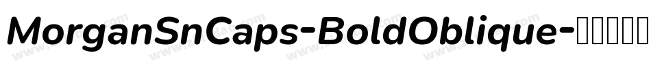 MorganSnCaps-BoldOblique字体转换