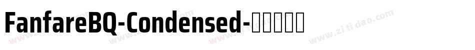 FanfareBQ-Condensed字体转换