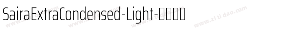 SairaExtraCondensed-Light字体转换
