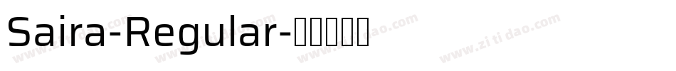 Saira-Regular字体转换