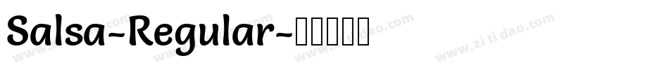 Salsa-Regular字体转换