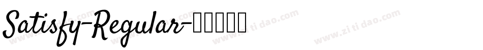 Satisfy-Regular字体转换