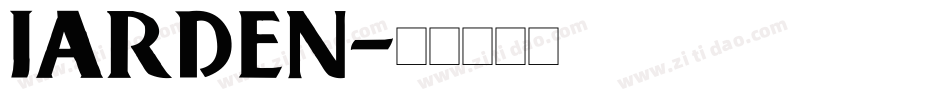 JARDEN字体转换