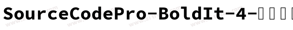 SourceCodePro-BoldIt-4字体转换
