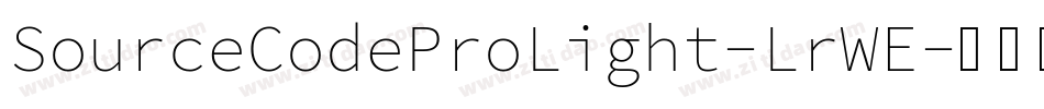 SourceCodeProLight-LrWE字体转换