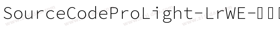 SourceCodeProLight-LrWE字体转换