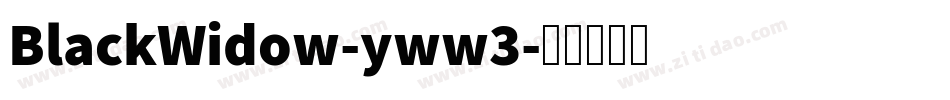 BlackWidow-yww3字体转换
