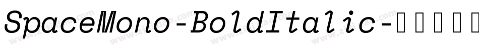 SpaceMono-BoldItalic字体转换