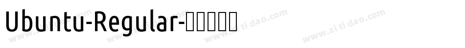 Ubuntu-Regular字体转换