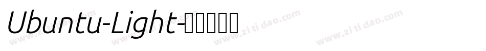 Ubuntu-Light字体转换