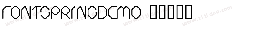 FONTSPRINGDEMO字体转换