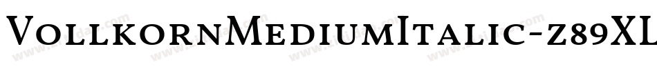 VollkornMediumItalic-z89XL字体转换