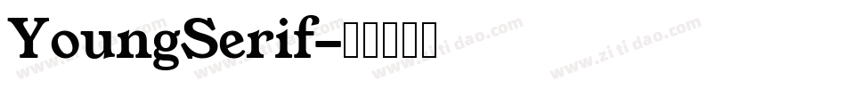 YoungSerif字体转换