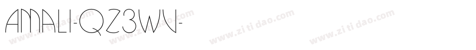 Amali-qZ3WV字体转换