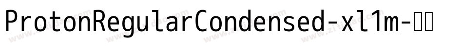 ProtonRegularCondensed-xl1m字体转换
