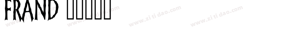 FRAND字体转换