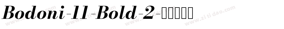 Bodoni-11-Bold-2字体转换